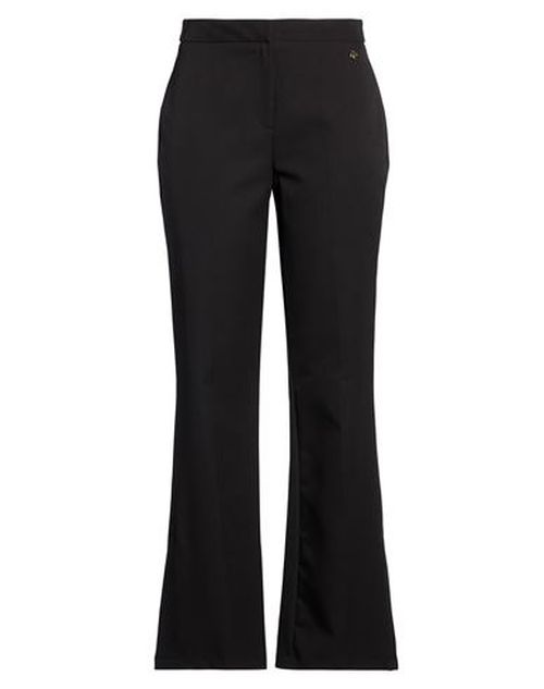 Woman Pants Black Size M Polyester, Elastane