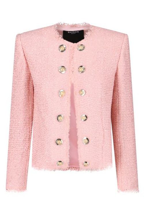 Balmain Sequin Embellished Long Sleeved Jacket