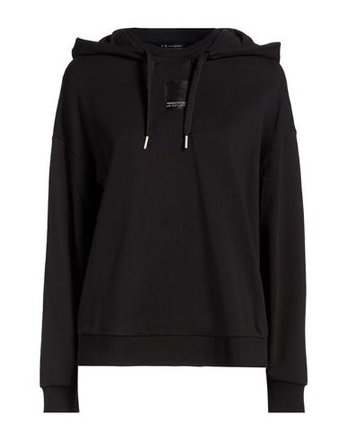 Woman Sweatshirt Black Size L Cotton