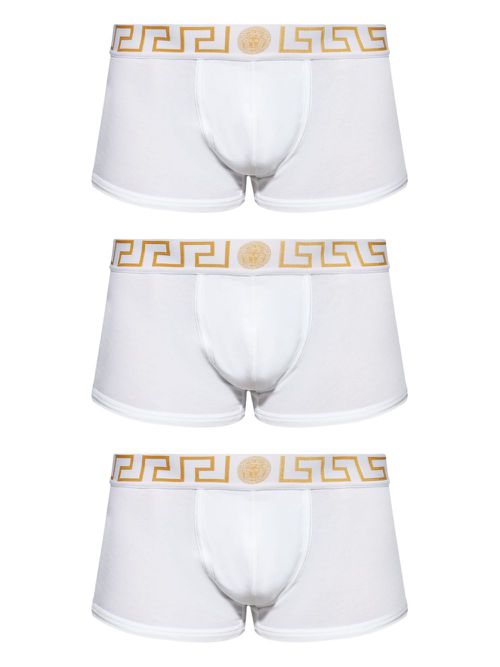 Greca stretch-cotton boxers (pack of three) - White