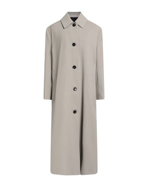 Woman Overcoat & Trench Coat Khaki Size 2 Polyester, Virgin Wool, Elastane