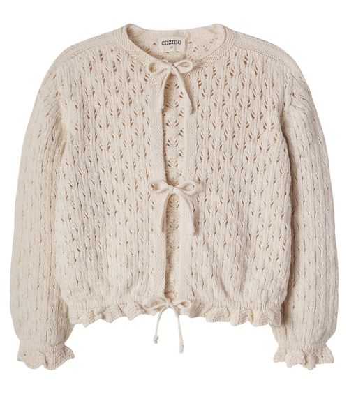 Ivy open-knit cotton cardigan