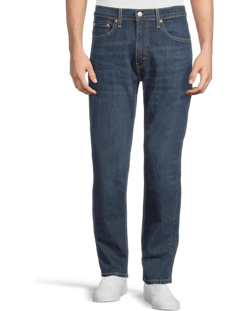 Men's 505 Jeans Blue Denim Mid Rise Regular Fit Straight Leg GBO2580