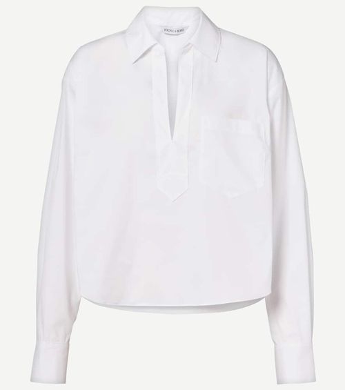Khai cotton-blend poplin shirt