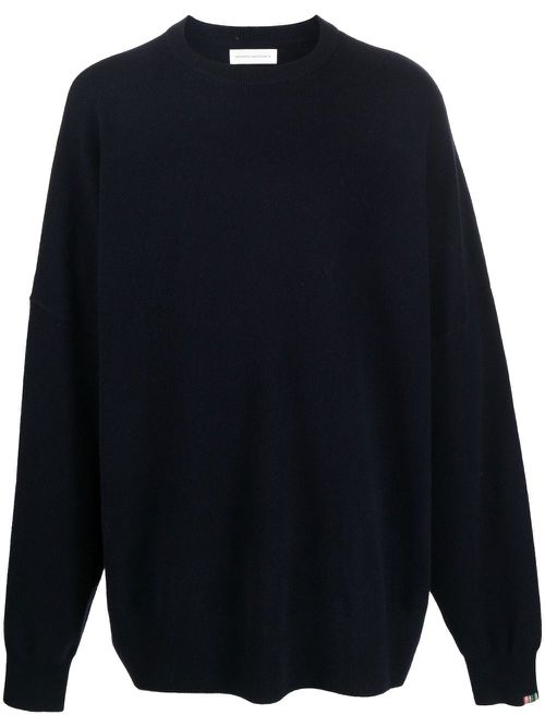 Crew-neck cashmere jumper - Blue