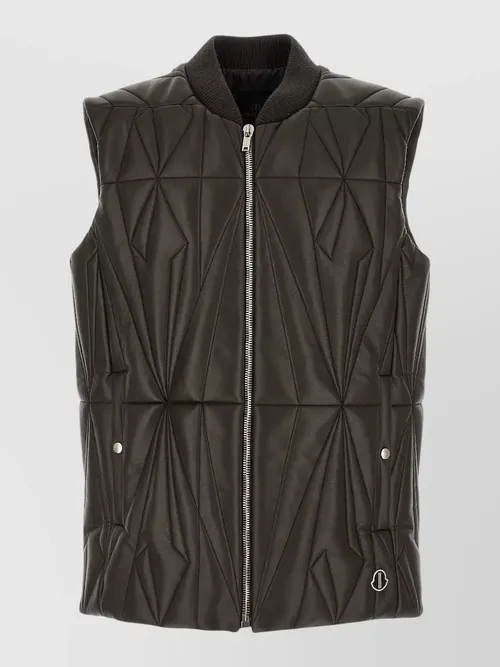 Rick Owens - moncler geocamo quilted sleeveless flight vest