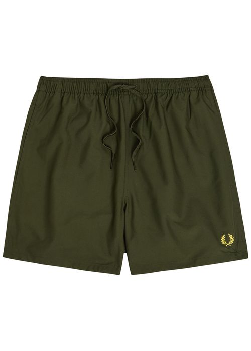 Logo-embroidered Shell Swim Shorts