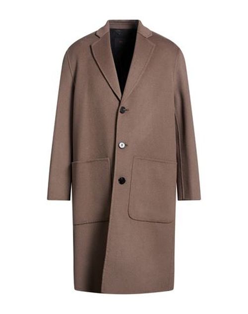 Paltò Man Coat Taupe Size 36 Wool, Nylon