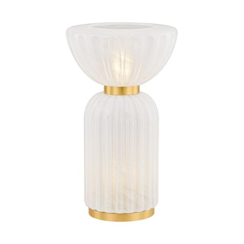 Aged Brass Table Lamp from the Cordelia Collection