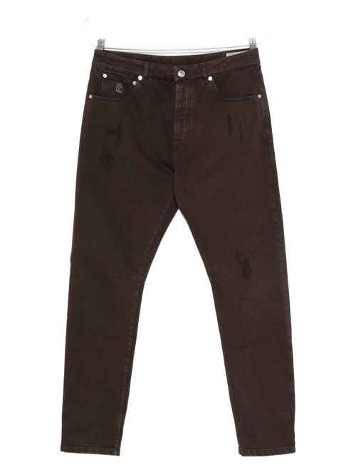 Straight-leg jeans - Brown