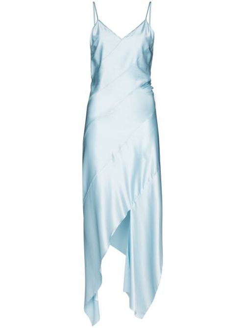 Asymmetric slip dress
