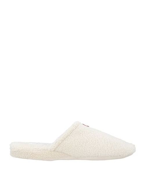 Man Mules & Clogs White Size 8 Textile fibers