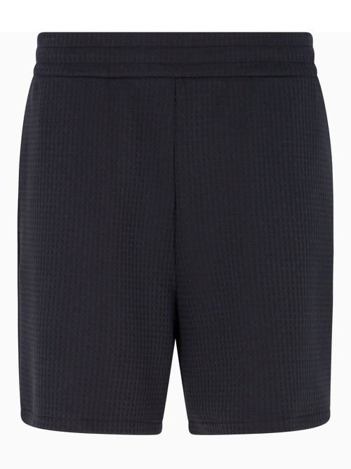 Textured track shorts - Blue