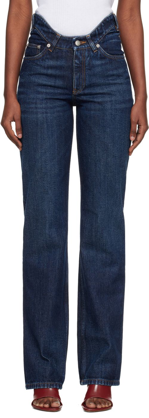 Blue 'The Curved' Jeans