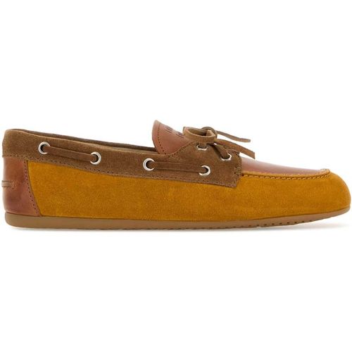 Miu Miu Multicolor Leather And Suede Loafer