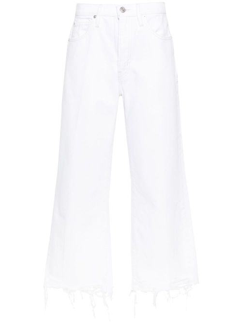 The Relaxed high-rise straight jeans - White