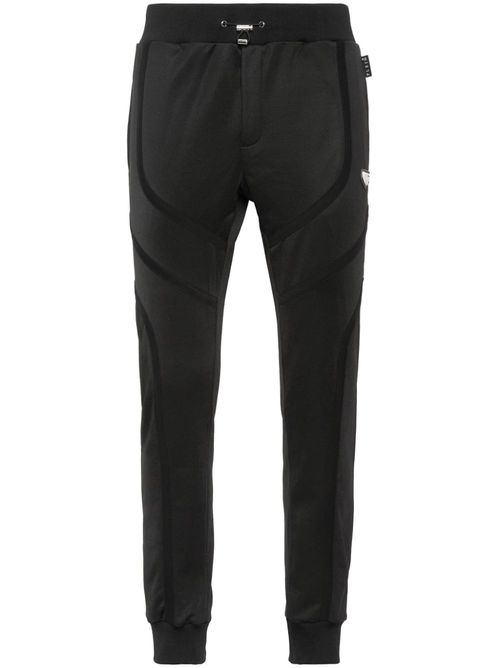 Logo-plaque track pants - Black