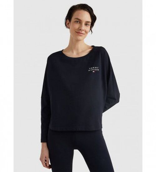Tommy Hilfiger for woman. UW0UW04153 Long sleeve T-shirt Original navy (XL), Homewear, Cotton