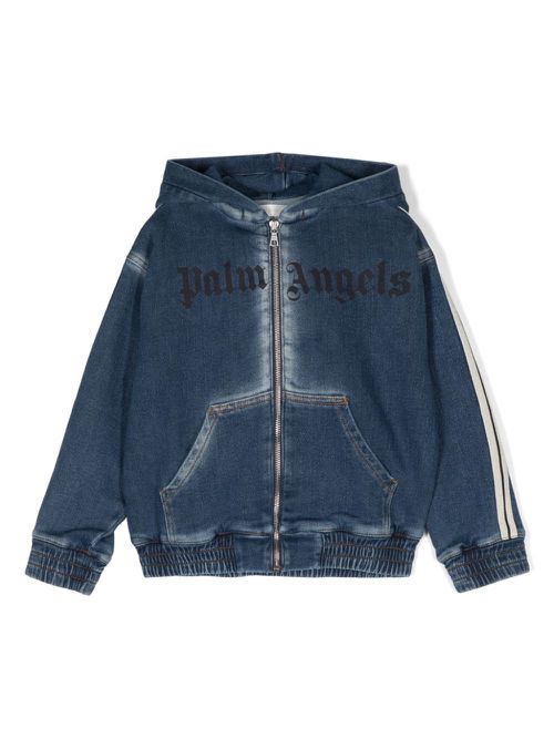 Denim track jacket - Blue