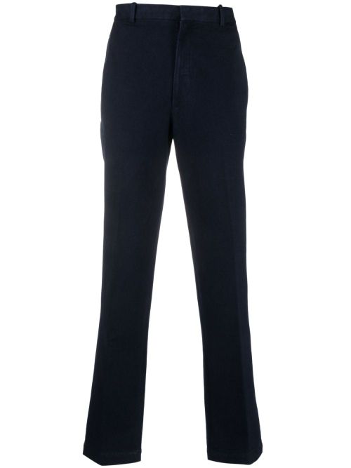 Stretch-Cotton Trousers — Navy