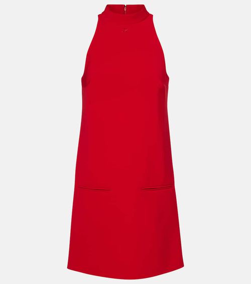 Courrèges Heritage halterneck crêpe minidress