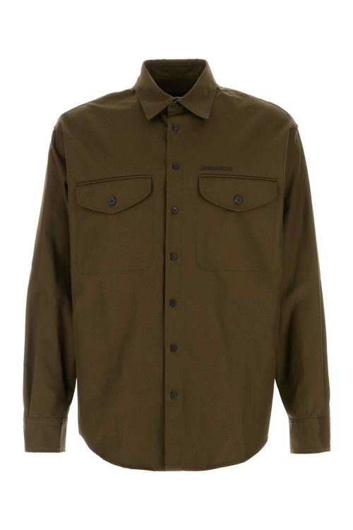 Army Green Cotton Shirt