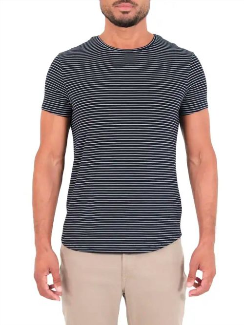 Dann Shirt In Navy Stripe