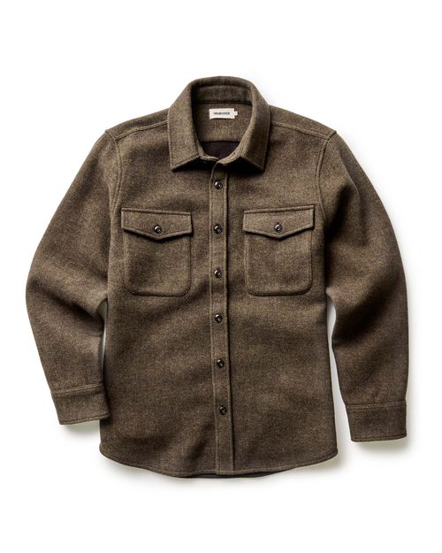 Men's Maritime Shirt Jacket in Ranger Twill Wool