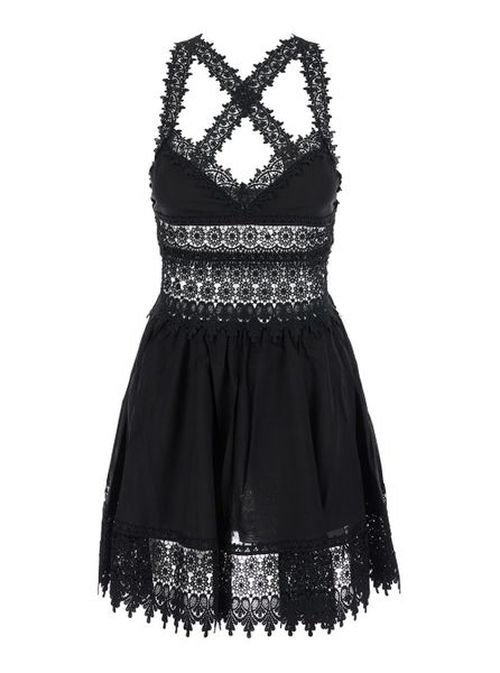 blue dress for baby girl Charo Ruiz Women's Ornella Mini Dress - Black