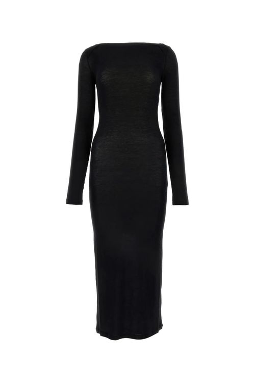 Black Viscose Blend Dress