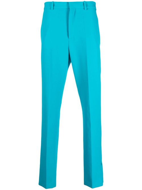 High-waisted tapered trousers - Blue