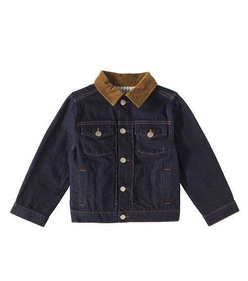 Eddis corduroy-trimmed denim jacket