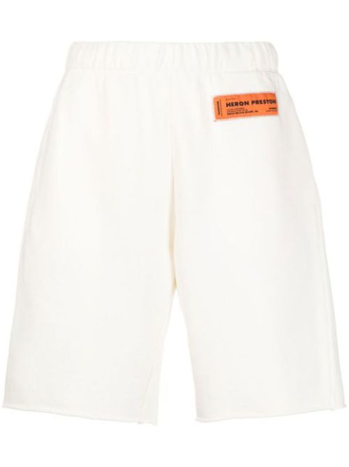 Elasticated knee-length shorts