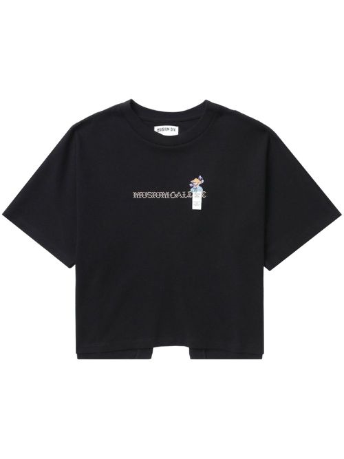 Graphic-print cotton T-shirt - Black