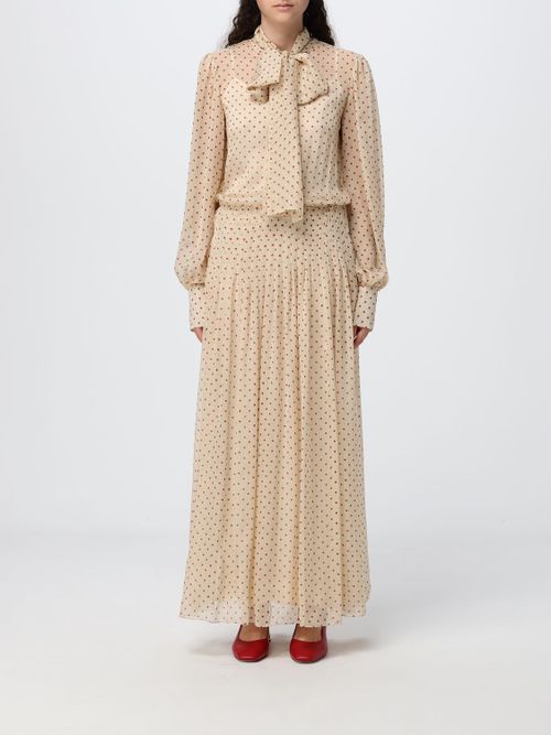 Dress Woman color Yellow Cream