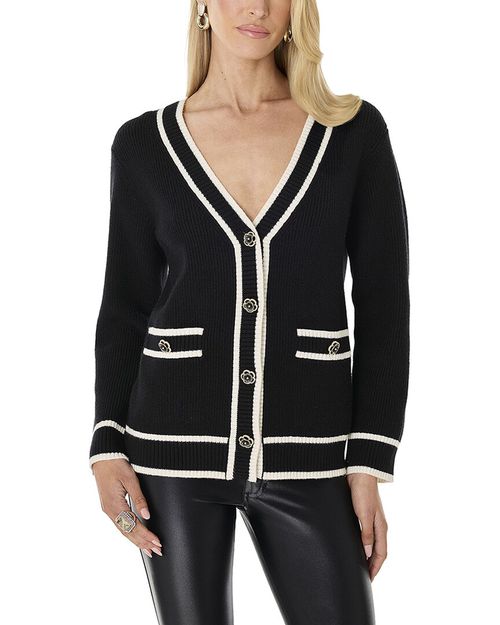Devin Rose Contrast Cardigan