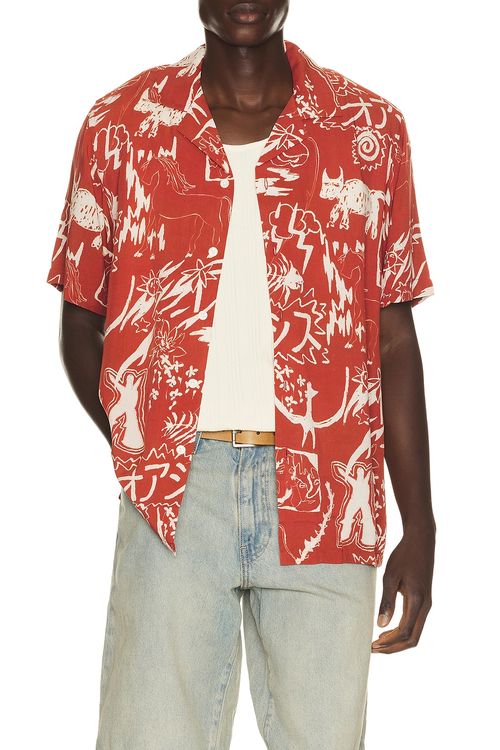 OAS ROCCO-SHIRT GENSOU in Rot - Red. M also in L, S, XL/1X