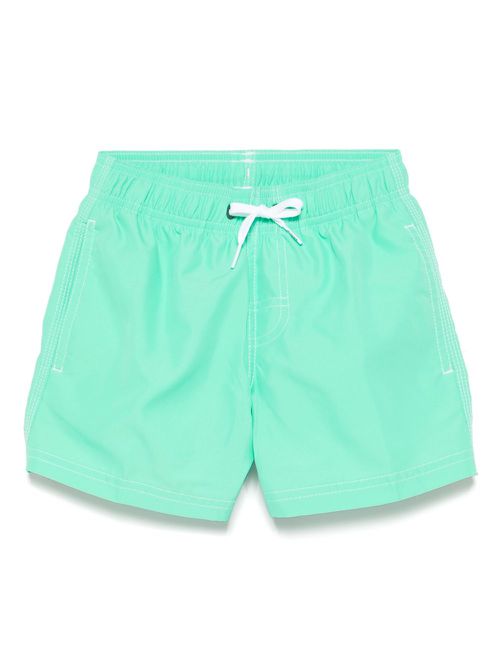 Striped swim shorts - Green