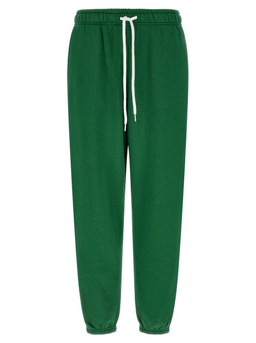 Embroidered Pony Logo Joggers — Green
