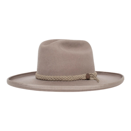 Garden Plains Wool Fedora Hat Taupe