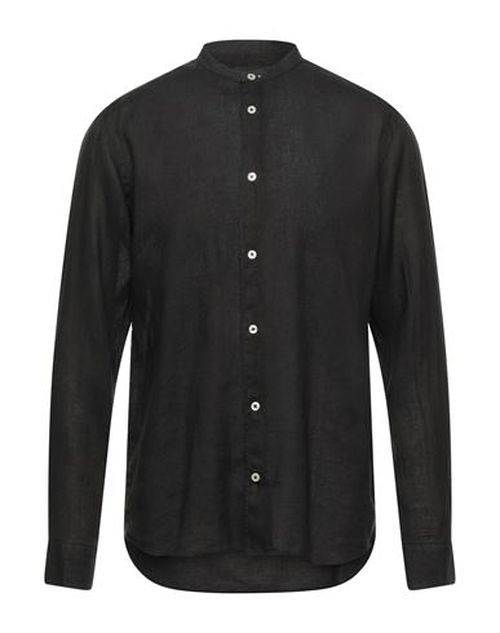 Man Shirt Dark brown Size 15 Linen