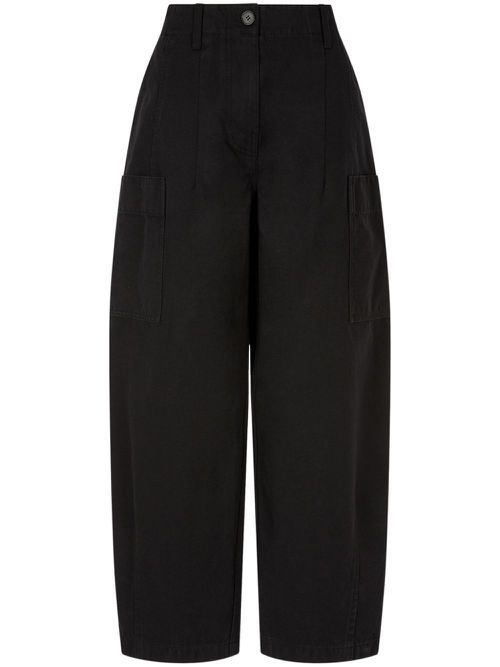 Cotton cargo trousers - Black
