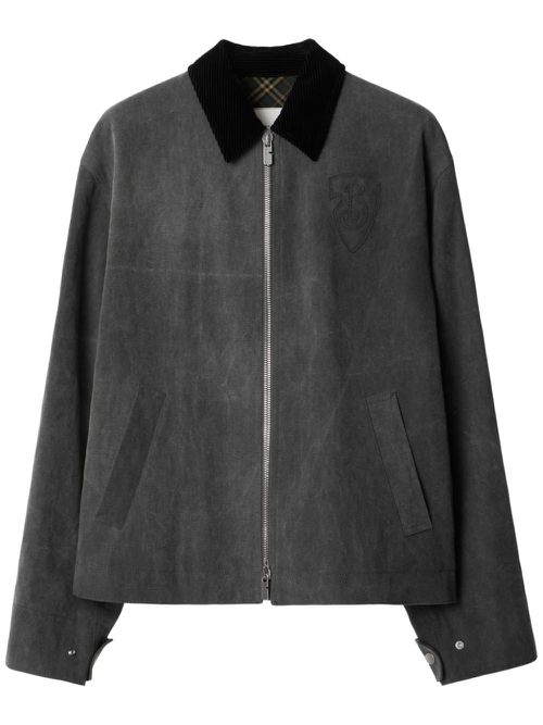 Cotton canvas jacket - Black
