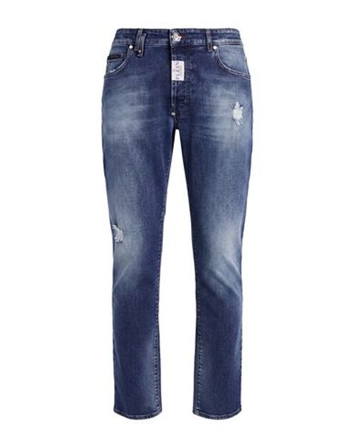 Man Jeans Blue Size 31 Cotton, Elastane