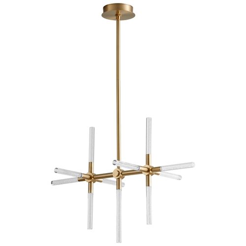 Aged Brass LED Chandelier from the Tali Collection