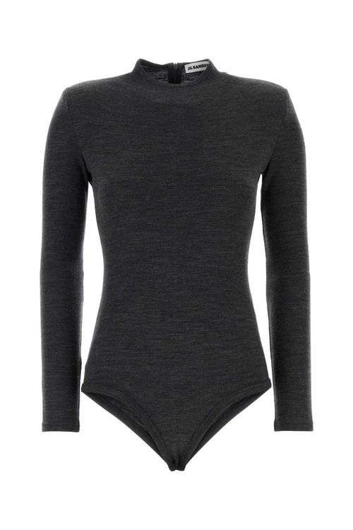 Wool Bodysuit — Gray