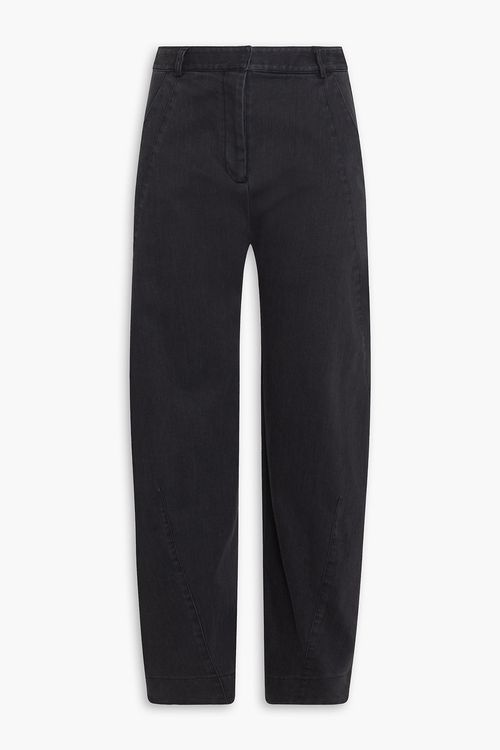 High-rise tapered jeans - Black - UK 14