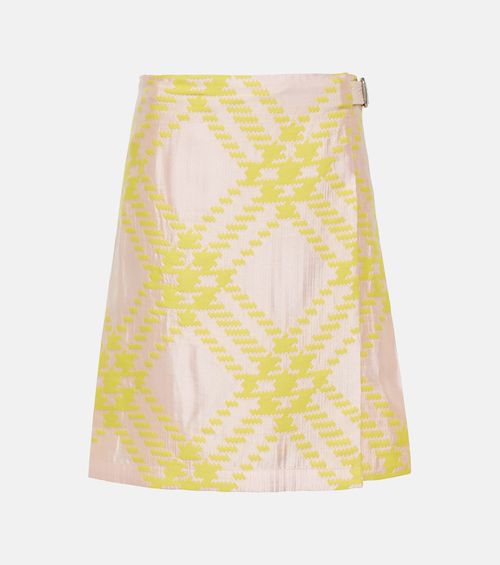 Checked miniskirt