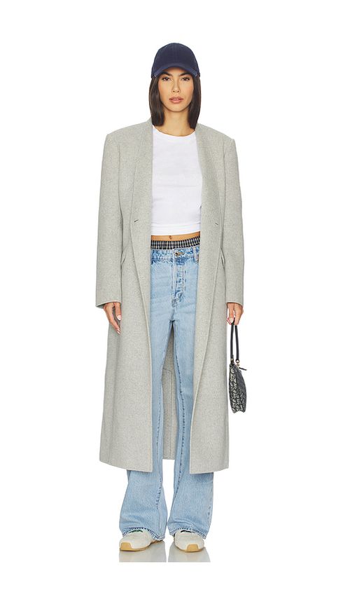 LAMARQUE Callie Coat in Light Grey. XS also in L