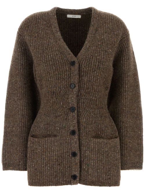 Structured cardigan - Brown